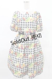 Melody BasKet / Fruits BasKetワンピース  ブラック H-25-04-13-006-LO-OP-KB-ZH