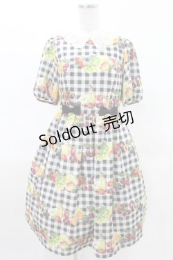 画像1: Melody BasKet / Fruits BasKetワンピース  ブラック H-25-04-13-006-LO-OP-KB-ZH