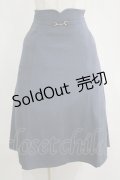 Fi.n.t / ビット使いハイウエストフレアースカート Free BLUE GRAY H-25-04-13-1029-CA-SK-NS-ZH