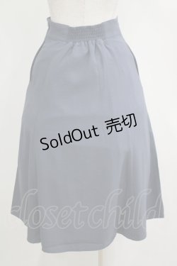 画像3: Fi.n.t / ビット使いハイウエストフレアースカート Free BLUE GRAY H-25-04-13-1029-CA-SK-NS-ZH