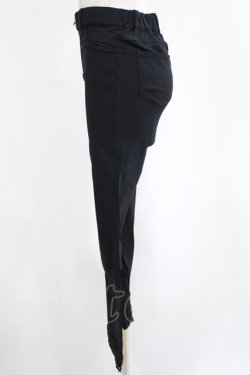 画像2: axes femme / 裾レースストレッチパンツ L ブラック H-25-04-13-1031-AX-PA-NS-ZH