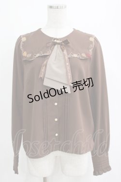 画像1: Amavel / BonBonChocolatブラウス Free ブラウン H-25-04-13-1039-CA-BL-NS-ZH