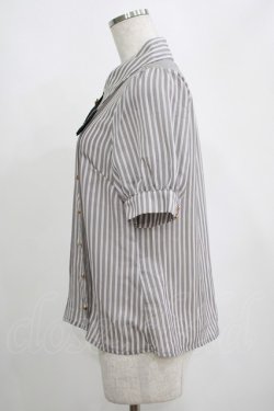 画像2: Amavel / Gentle Butlerクロスタイブラウス(半袖) Free グレー H-25-04-13-1041-CA-BL-NS-ZH
