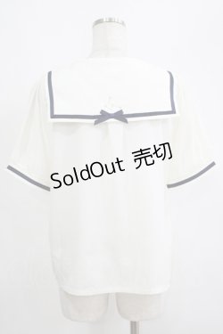 画像3: axes femme POETIQUE / 星座刺繍セーラー襟ブラウス M 生成り H-25-04-13-1042-AX-BL-NS-ZH