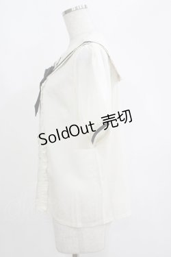 画像2: axes femme POETIQUE / 星座刺繍セーラー襟ブラウス M ベージュ H-25-04-13-1044-AX-BL-NS-ZH
