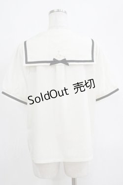 画像3: axes femme POETIQUE / 星座刺繍セーラー襟ブラウス M ベージュ H-25-04-13-1044-AX-BL-NS-ZH