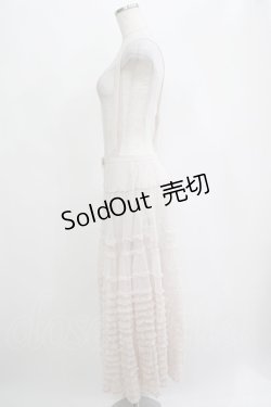 画像2: PINK HOUSE / ドットチュール吊りスカート Free ピンク H-25-04-13-1047-LO-SK-NS-ZH