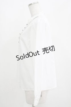 画像2: Fi.n.t / ピンタックヨーク配色ラインブラウス Free OFF×GY H-25-04-13-1048-CA-BL-NS-ZH