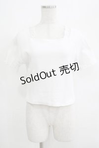 axes femme / ショート丈リブトップス Free オフ H-25-04-13-1052-AX-TO-NS-ZH