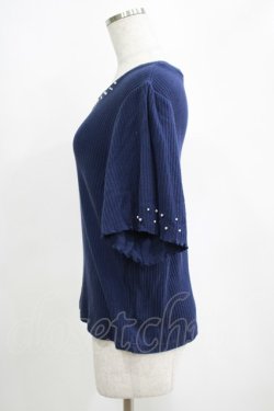 画像2: axes femme / パール使いトップス M ネイビー H-25-04-13-1056-AX-TO-NS-ZH