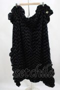 Amavel / アマベルオリジナルブランケット  ブラック H-25-04-13-1066-CA-ZA-NS-ZH