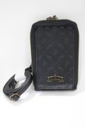 axes femme / 型押しデザインポシェット  ブラック H-25-04-13-1072-AX-BG-NS-ZH