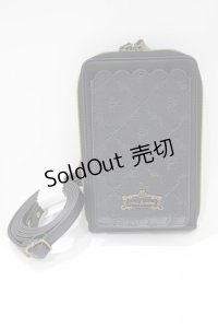 axes femme / 型押しデザインポシェット  ブラック H-25-04-13-1072-AX-BG-NS-ZH