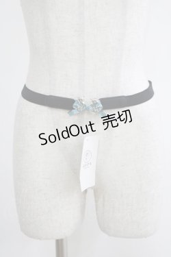 画像1: axes femme / ネコ×リボン細ゴムベルト Free ブラック H-25-04-13-1075-AX-ZA-NS-ZH