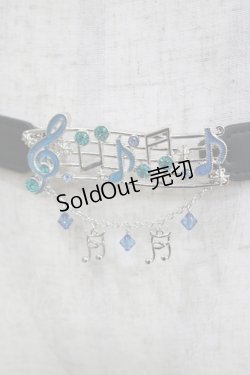 画像2: axes femme POETIQUE / トイ マーチ細ゴムベルト Free ブラック/ブルー H-25-04-13-1077-AX-ZA-NS-ZH
