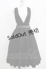 Amavel / Wrapping Chocolat ジャンパースカート Free ブラック H-25-04-13-1008-CA-OP-NS-ZH