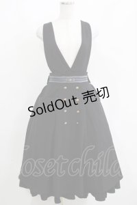 Amavel / Wrapping Chocolat ジャンパースカート Free ブラック H-25-04-13-1008-CA-OP-NS-ZH