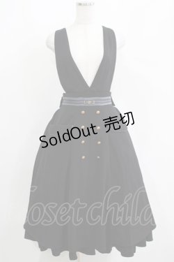 画像1: Amavel / Wrapping Chocolat ジャンパースカート Free ブラック H-25-04-13-1008-CA-OP-NS-ZH