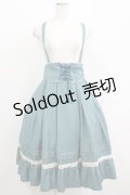 Amavel / Classical Doll サスペンダーミドルスカート Free ブルーグリーン H-25-04-13-1011-CA-SK-NS-ZH