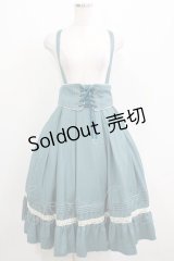 Amavel / Classical Doll サスペンダーミドルスカート Free ブルーグリーン H-25-04-13-1011-CA-SK-NS-ZH