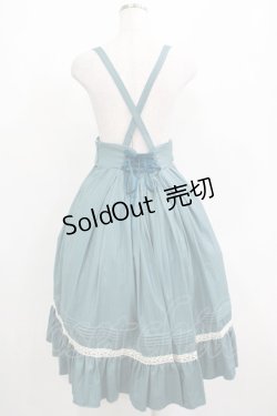 画像3: Amavel / Classical Doll サスペンダーミドルスカート Free ブルーグリーン H-25-04-13-1011-CA-SK-NS-ZH