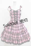 Angelic Pretty / Cotton Candyビスチェ風ジャンパースカート Free ピンク H-25-04-13-1002-AP-OP-NS-ZH