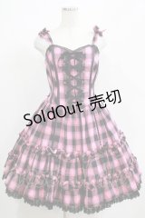 Angelic Pretty / Cotton Candyビスチェ風ジャンパースカート Free ピンク H-25-04-13-1002-AP-OP-NS-ZH