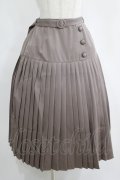 axes femme / 切替プリーツミディスカート Free グレージュ H-25-04-13-1017-AX-SK-NS-ZH