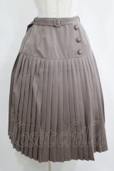 axes femme / 切替プリーツミディスカート Free グレージュ H-25-04-13-1017-AX-SK-NS-ZH