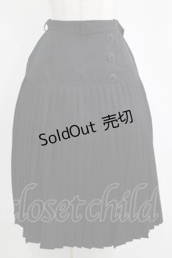 画像1: axes femme / 切替プリーツミディスカート Free ブラック H-25-04-13-1018-AX-SK-NS-ZH