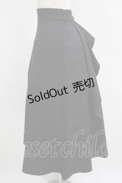 画像2: an another angelus / バックラッフルナロースカート Free BLACK H-25-04-13-1021-CA-SK-NS-ZH
