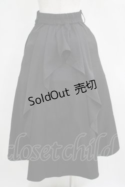 画像3: an another angelus / バックラッフルナロースカート Free BLACK H-25-04-13-1021-CA-SK-NS-ZH