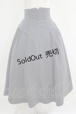 画像1: an another angelus / コルセット風サイドタックスカート Free GRAY H-25-04-13-1022-CA-SK-NS-ZH