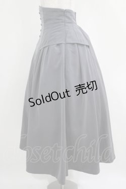 画像2: an another angelus / コルセット風サイドタックスカート Free GRAY H-25-04-13-1022-CA-SK-NS-ZH