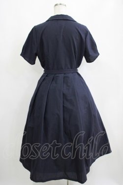 画像3: F&A / 縫いとめタック開衿シャツワンピース Free NAVY H-25-04-13-1023-LO-OP-NS-ZH