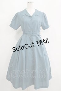 an another angelus / レトロ釦使い開衿シャツワンピース Free GREEN H-25-04-13-1025-CA-OP-NS-ZH