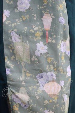 画像4: axes femme POETIQUE / ランタンフラワープリントワンピース M ブルーグリーン H-25-04-13-1027-AX-OP-NS-ZH