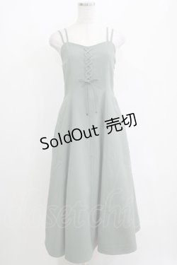 画像1: an another angelus / フロントレースアップキャミワンピース Free MINT H-25-04-13-1028-CA-OP-NS-ZH