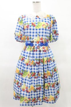 画像1: Melody BasKet / Fruits BasKetワンピース  ブルー H-25-04-13-007-LO-OP-KB-ZH