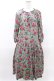 画像1: Jane Marple Dans Le Salon / Winter cherries drawstring dress  グリーン H-25-04-13-009-JM-OP-KB-ZH (1)
