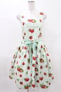 Emily Temple cute / Dear Strawberryノースリーブワンピース  ミント H-25-04-13-010-ET-OP-KB-ZH