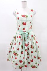 Emily Temple cute / Dear Strawberryノースリーブワンピース  ミント H-25-04-13-010-ET-OP-KB-ZH