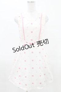 Emily Temple cute / ローズ刺繍ノースリーブワンピース Free ピンク H-25-04-13-014-ET-OP-KB-ZH