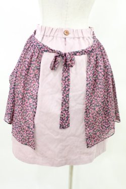 画像2: MILK / ベリーズエプロンスカート  ネイビー×ピンク H-25-04-13-016-ML-SK-KB-ZH