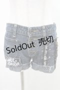 SEXY DYNAMITE LONDON / ショートデニム  青 H-25-04-13-021-PU-PA-KB-ZH
