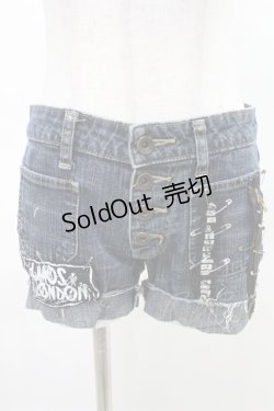 画像1: SEXY DYNAMITE LONDON / ショートデニム  青 H-25-04-13-021-PU-PA-KB-ZH