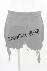 STIGMATA / ガーター付きショートパンツ M 黒 H-25-04-13-022-GO-PA-KB-ZH