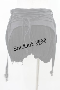 画像2: STIGMATA / ガーター付きショートパンツ M 黒 H-25-04-13-022-GO-PA-KB-ZH