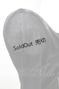 画像3: STIGMATA / シアー袖サテントップス F 黒 H-25-04-13-024-GO-TO-KB-ZH