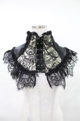 Qutie Frash / 2023-蘿月-ネックコルセット  黒×金 H-25-04-13-003-QU-ZA-KB-ZH